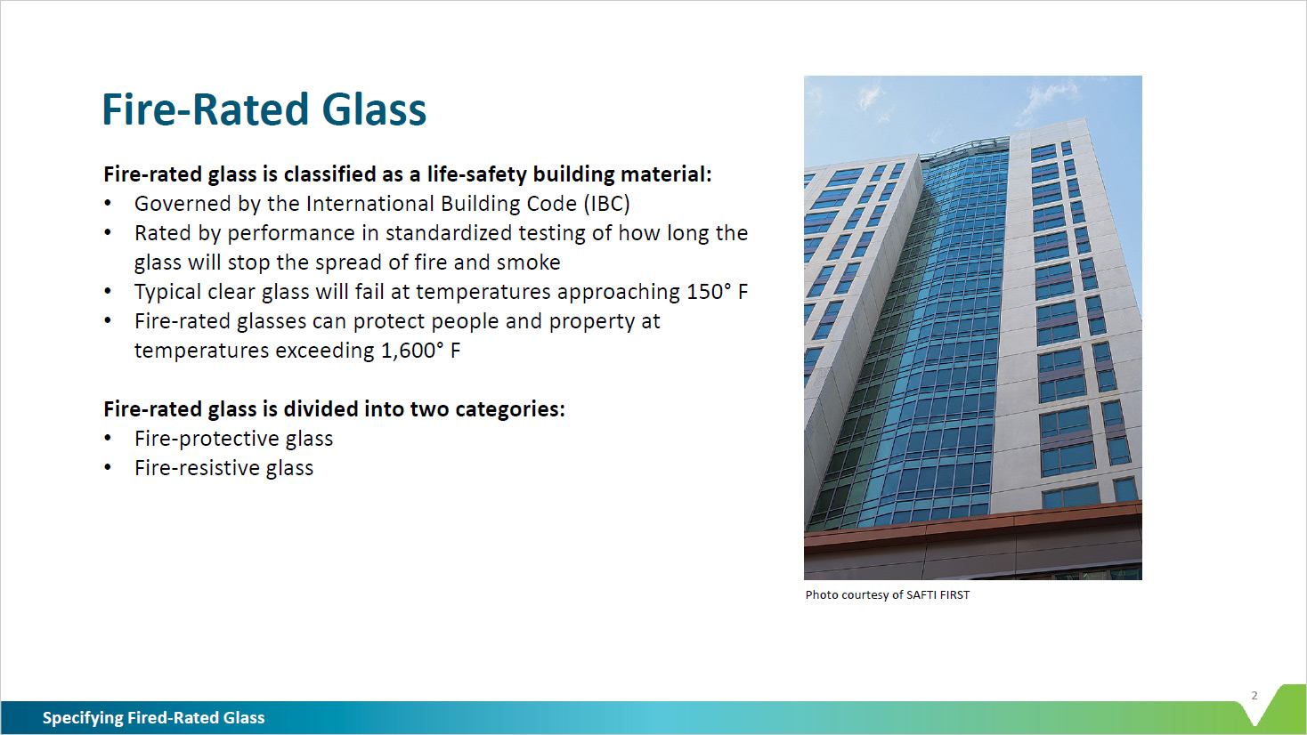 Specifying FireRated Glass